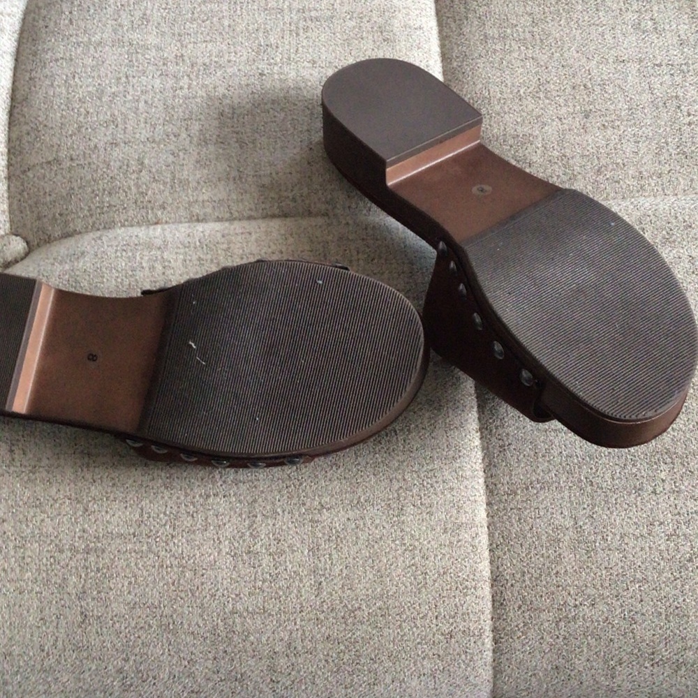 MIA Brown Xonia Vegan Suede Slide Clog Sandals – Size 8 NWOB - Picture 8 of 9
